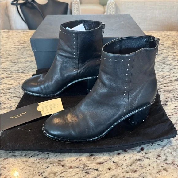 Rag and Bone Willow Leather Boot - Picture 1 of 8